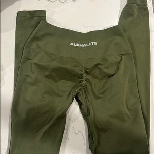 Alphalete size small green leggings